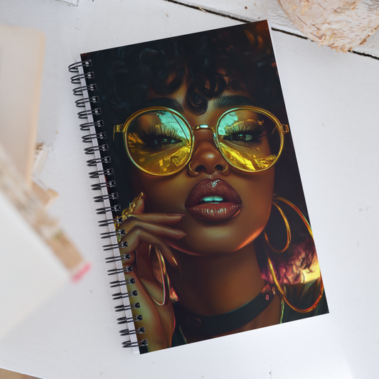 Golden Confidence Spiral Notebook (PRE ORDER: SHIPPING BEGINS 01/06/25)