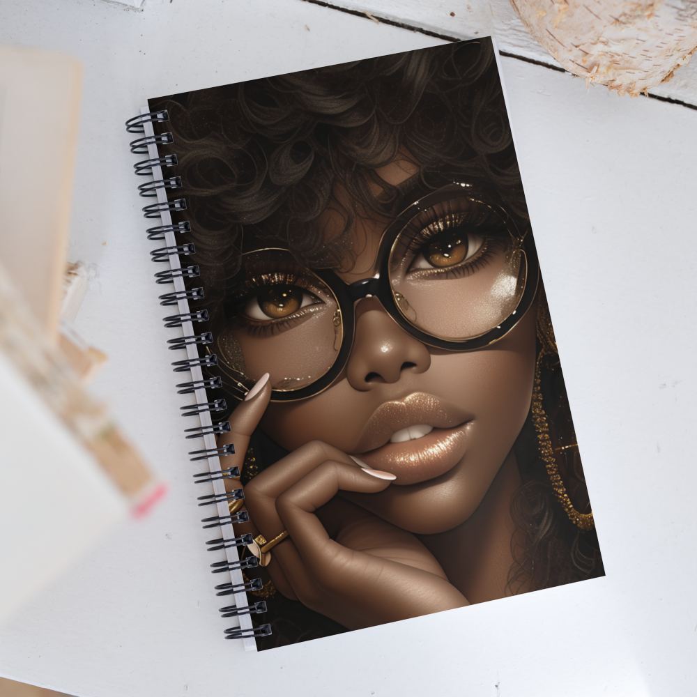 Golden Confidence Spiral Notebook (PRE ORDER: SHIPPING BEGINS 01/06/25)